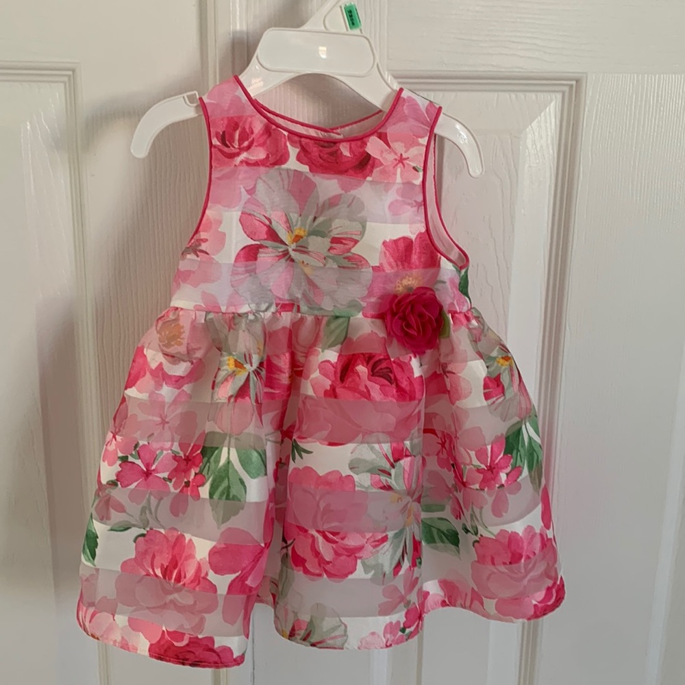 Infant Toddler Easter Floral Spring Dress by Mia and Mimi Size 12 months